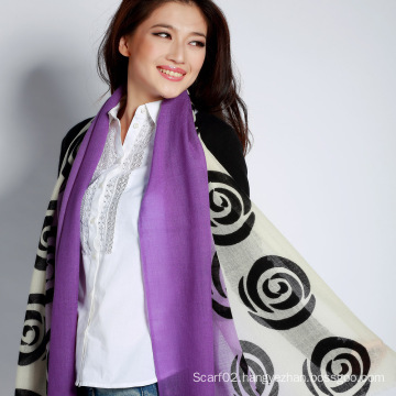 Wool Printed Scarf (12-BR300302-6.2)